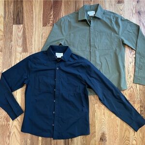 Men's Green and Black Shirts